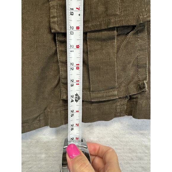 Eddie Bauer Woman Size L Brown Corduroy Jacket Button Up Pockets Blazer - Picture 11 of 11